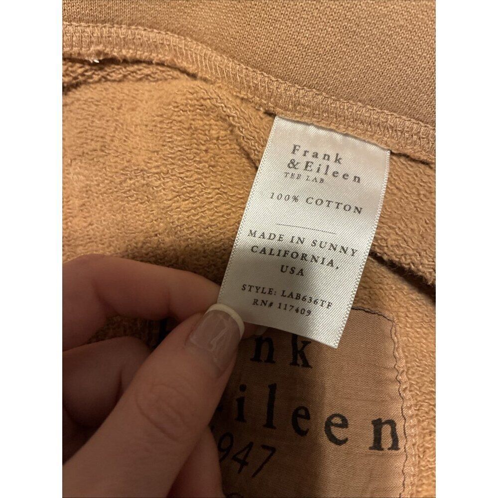 frank & eileen tan tulip ankle sweat pants Solid Tan Camel Xs - Picture 5 of 6